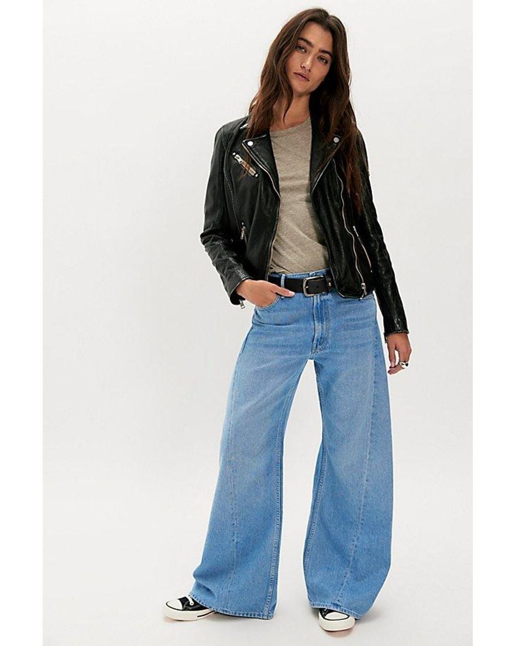 Mother Blue The Lemon Twist Sneak Jeans