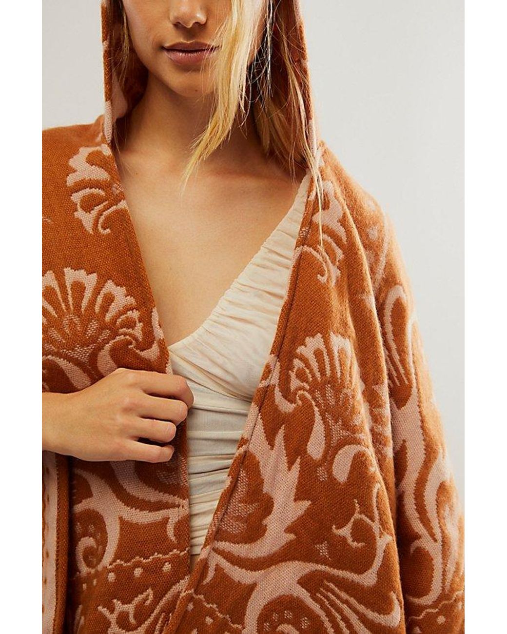 Free People Hudson Valley Kimono Jacket At In Sienna in Orange | Lyst UK