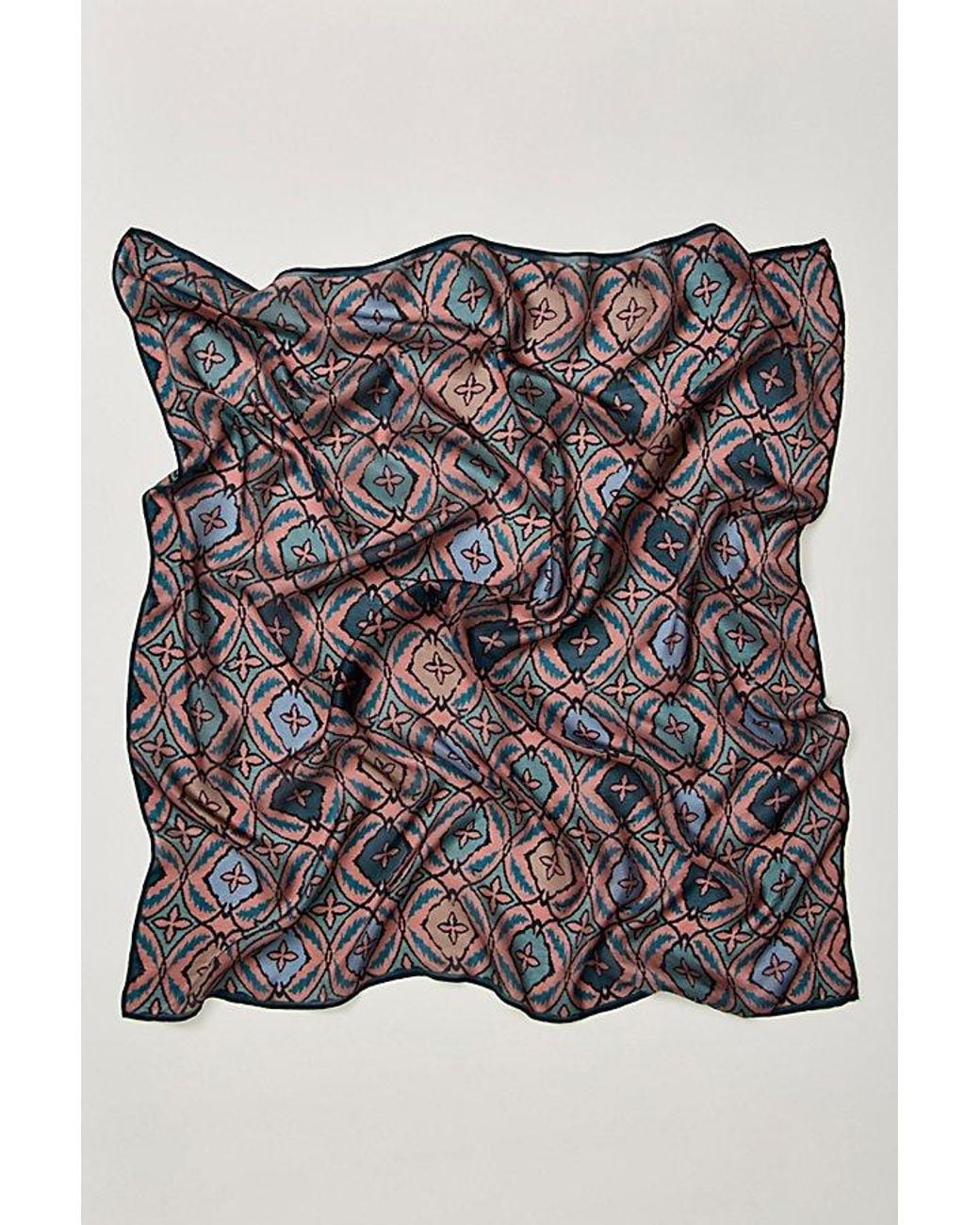 Free People Black So Silk Printed Bandana