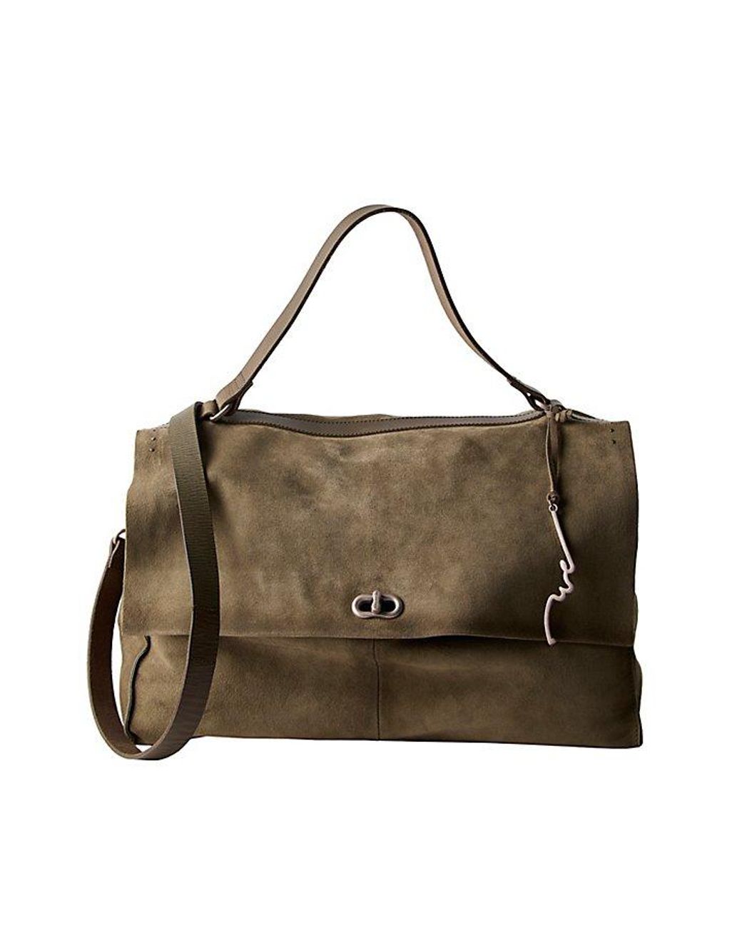 Free People Natural Parker Suede Tote