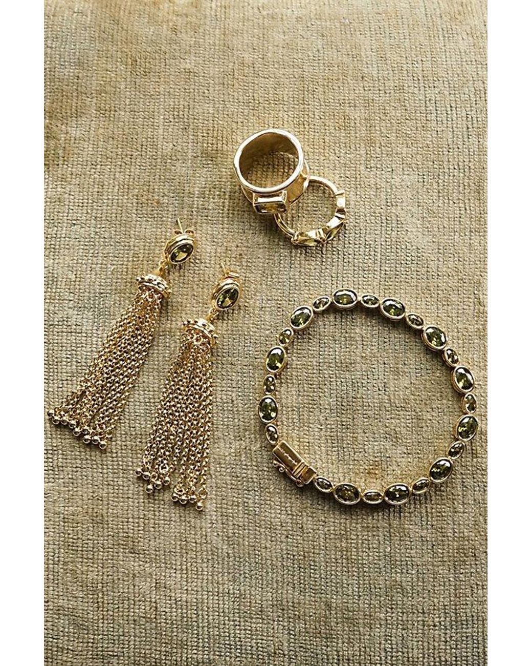 Daisy London Metallic X Free People Ada Tassel Earrings