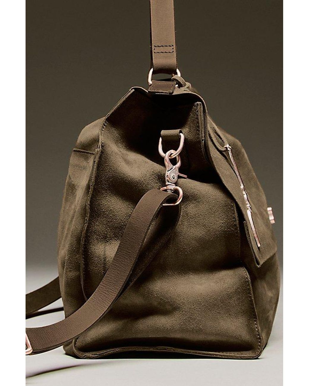 Free People Natural Parker Suede Tote