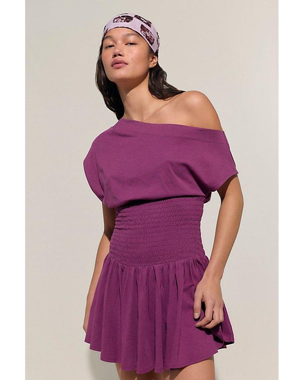 free-est Purple Scorching Hot Mini Dress By