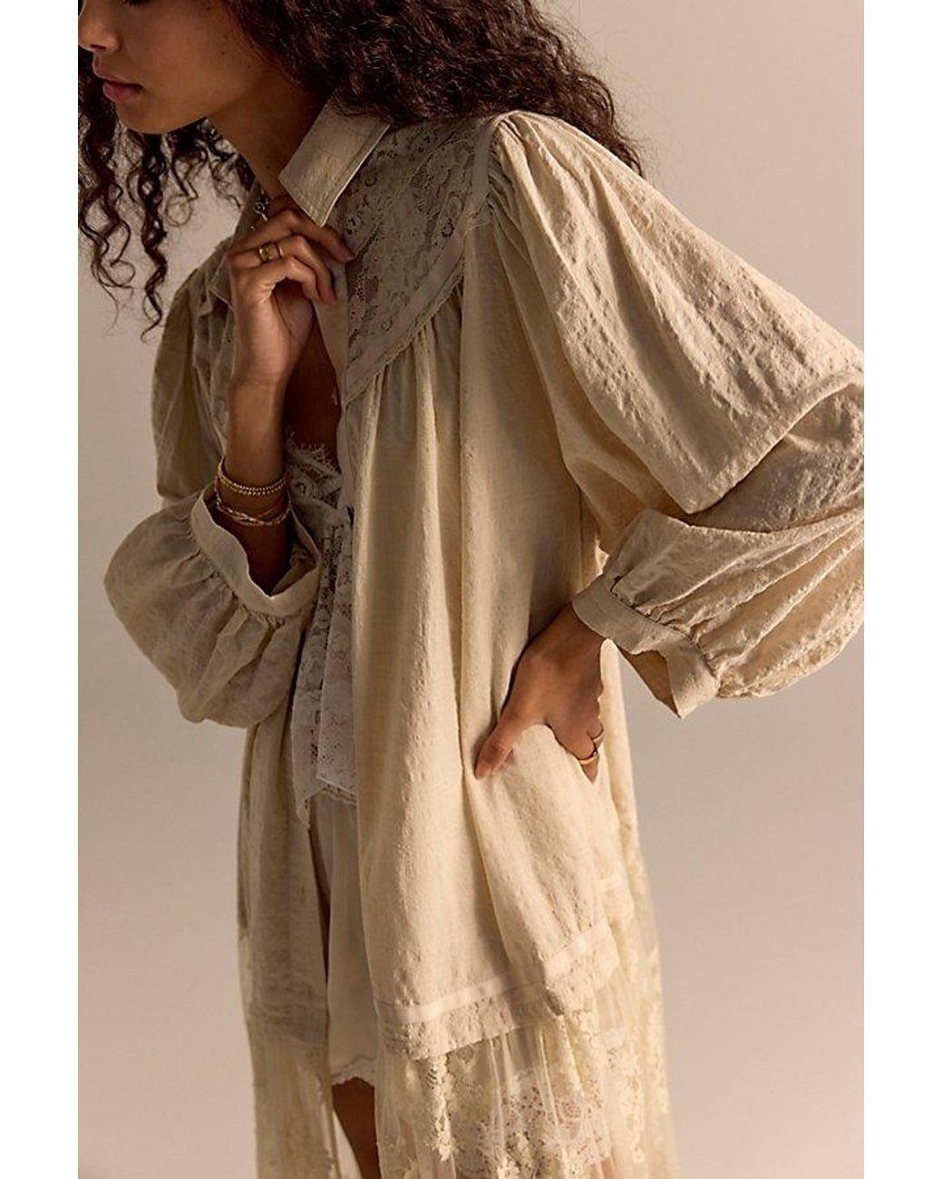 Intimately By Free People Natural Last Stop Maxi Top By