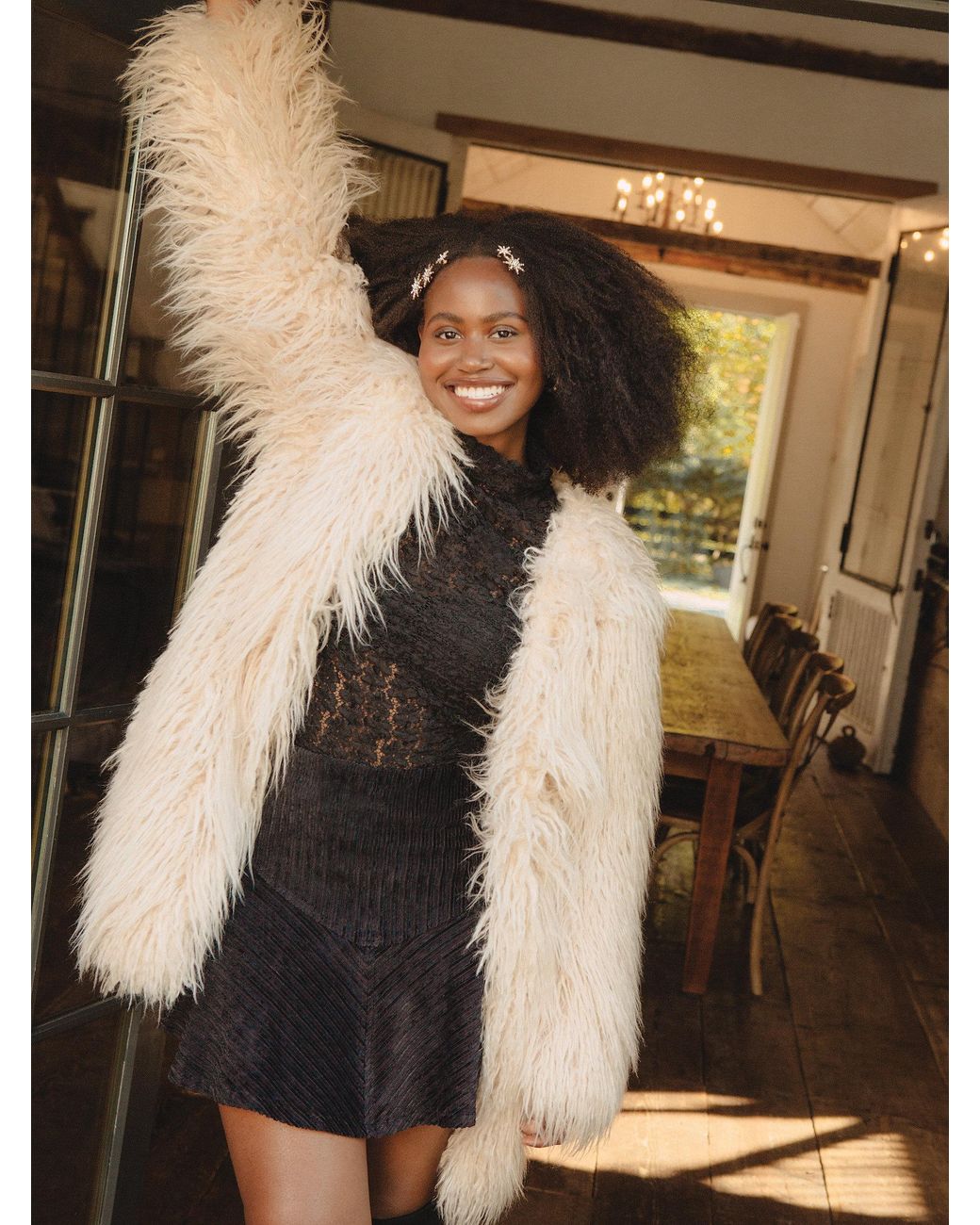 Free people mena fur coat sale