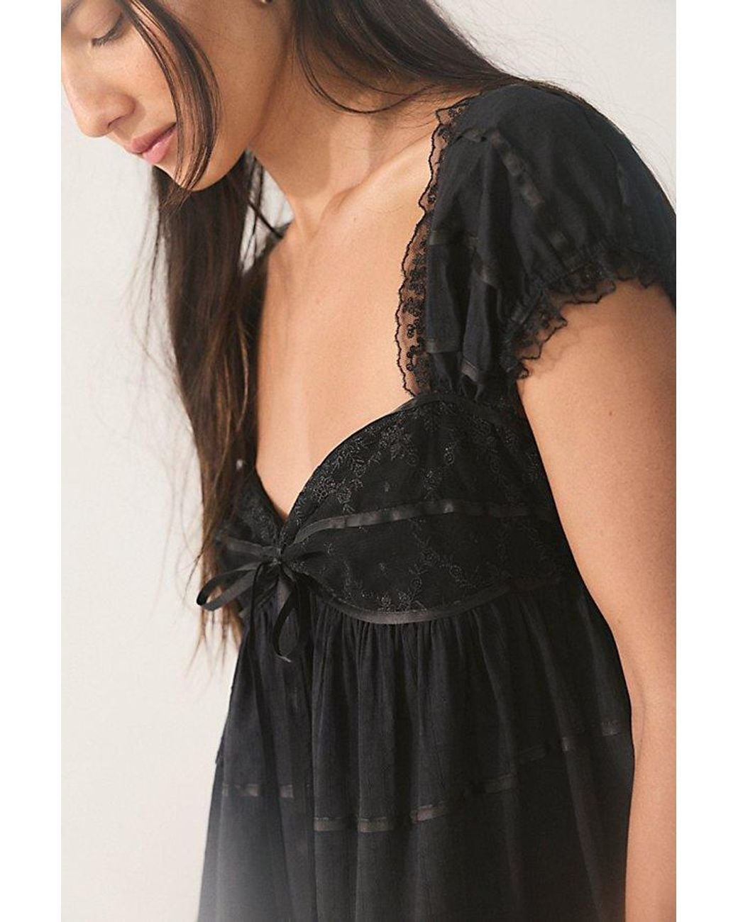 Intimately By Free People Black One Of A Kind Romper By