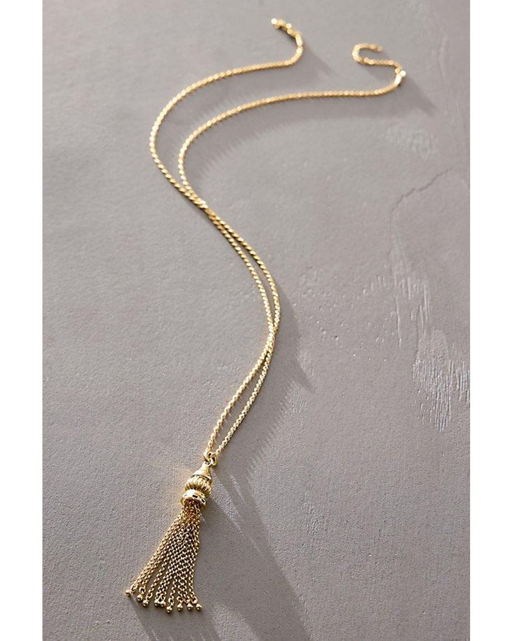 Free People Gray Daisy London X Ada Tassel Pendant Necklace