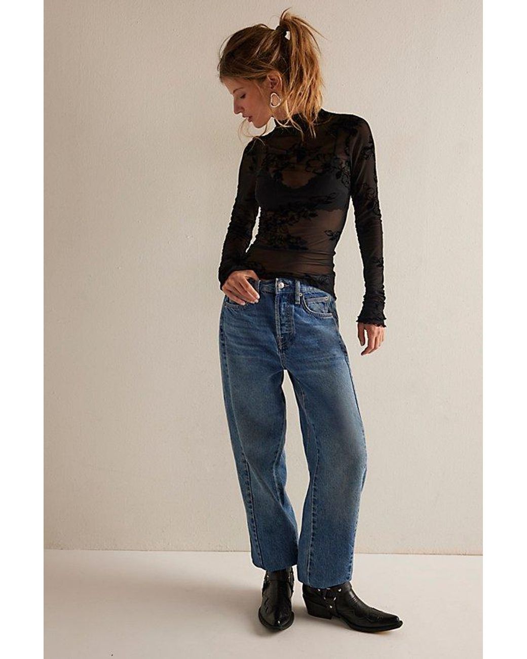 Intimately By Free People Black You Decide Long Sleeve By
