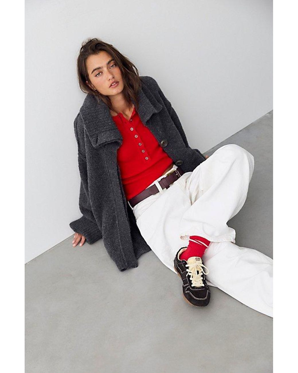Free People Red Epic Cardi