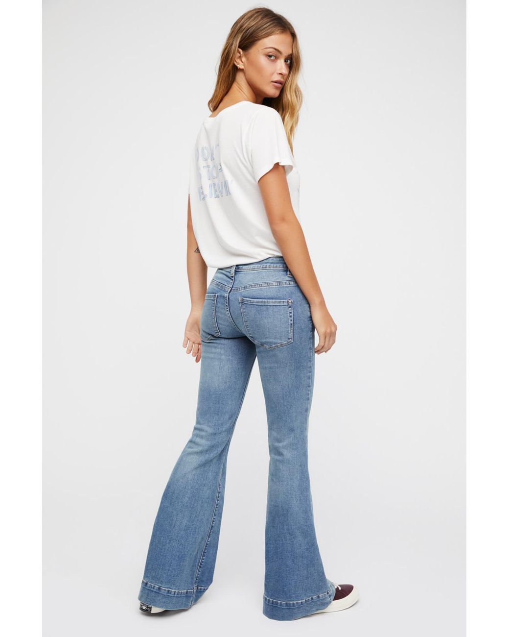 Denim Low Tide Bell Bottom Jeans 