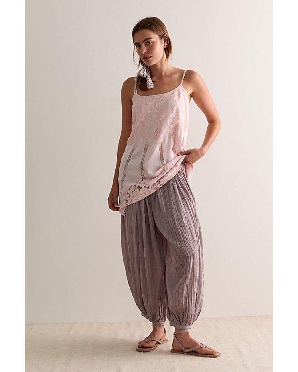 Intimately By Free People Pink Sweet Heirloom Mini Slip Dress By