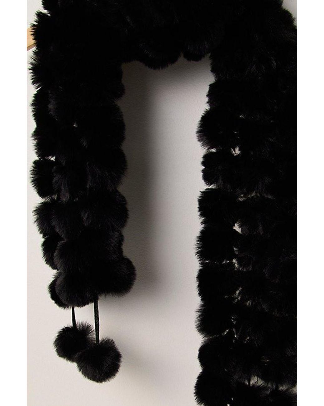 Free People Natural Kiss Kiss Pom Scarf