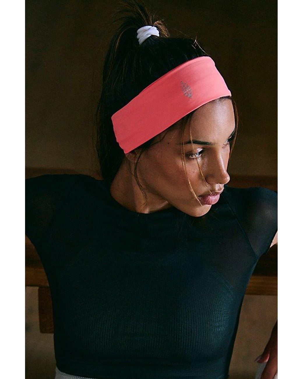 Free People Pink Slam Dunk Silicone Grip Soft Headband
