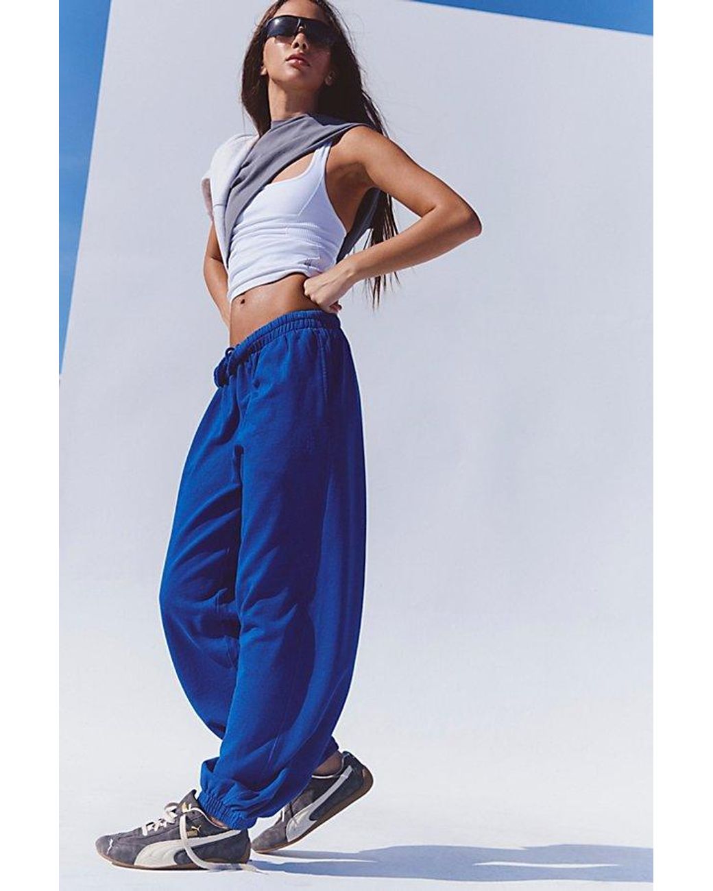 Fp Movement Blue All Star Solid Joggers