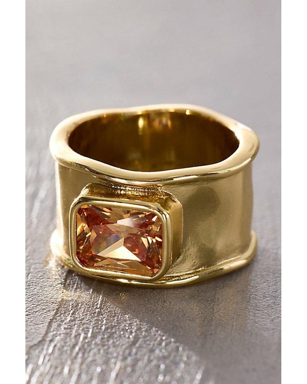 Daisy London Metallic X Free People Alma Single Stone Ring