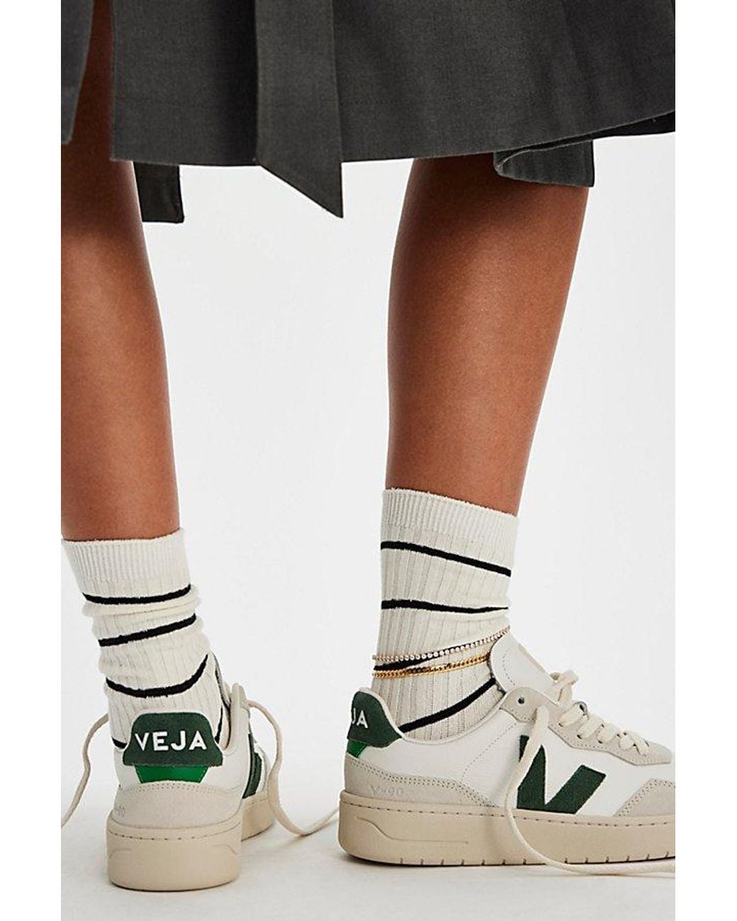 Veja Black V-90 Trainers Shoe