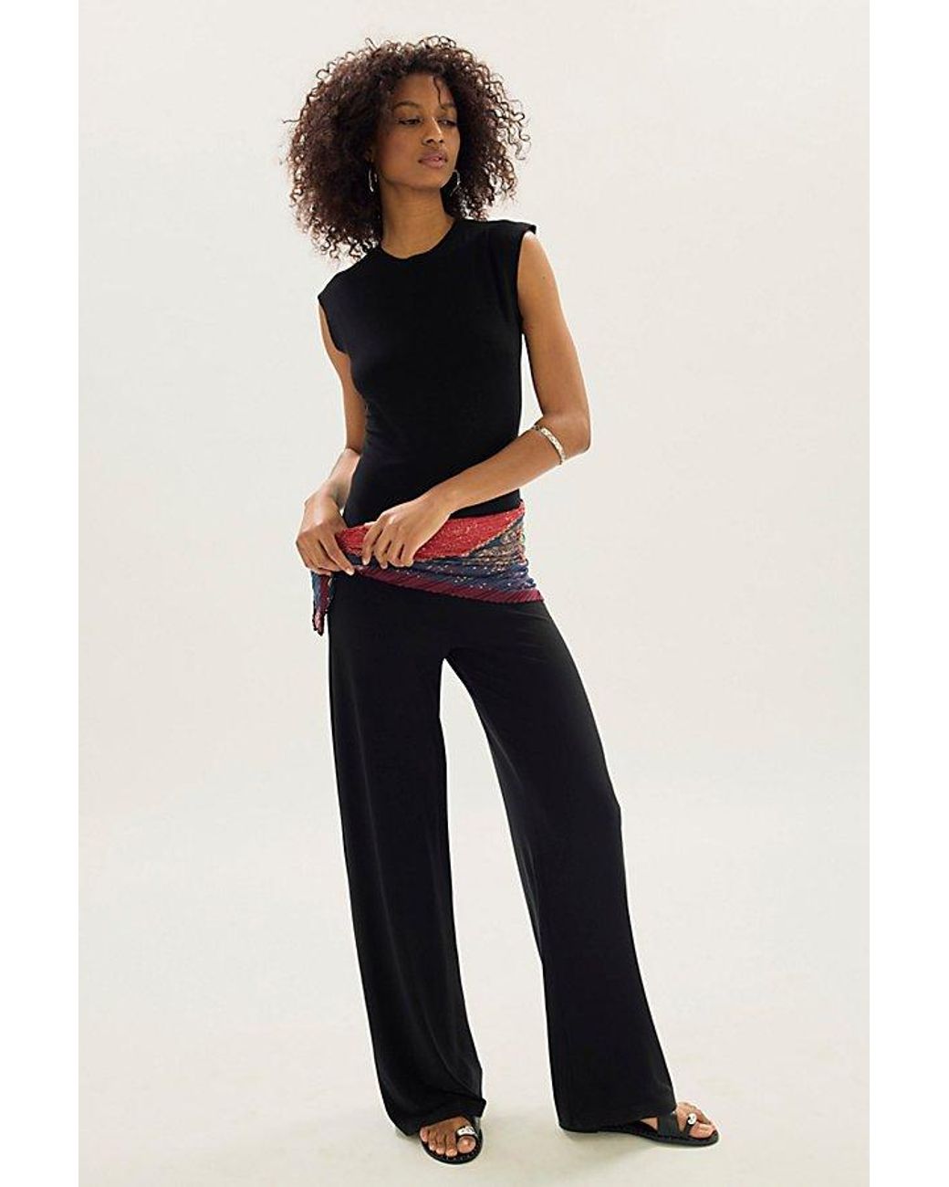 Norma Kamali Black Sleeveless Jumpsuit