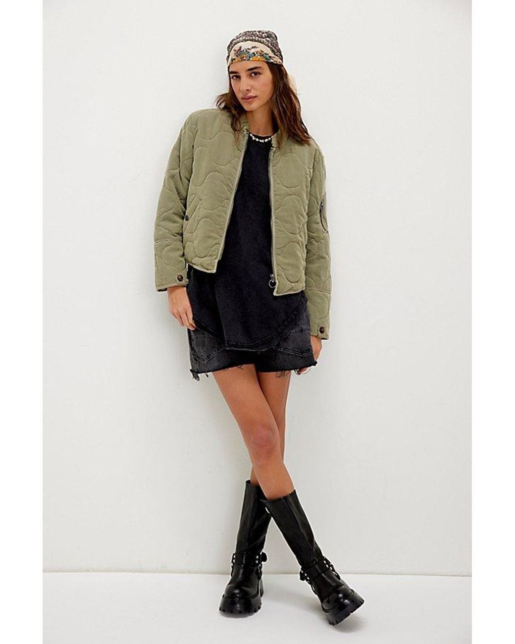 Free People Green Aura Liner Jacket At In Adventurer, Size: Xs