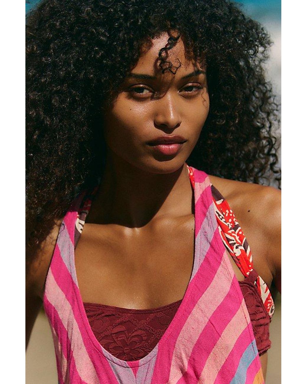 free-est Multicolor Easy Does It Printed Maxi Dress By