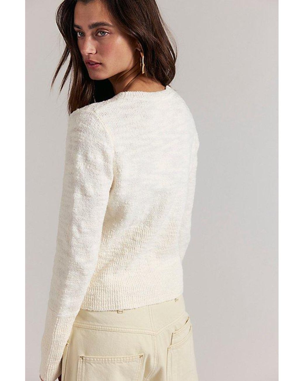 Free People Natural Rose Valley Pullover
