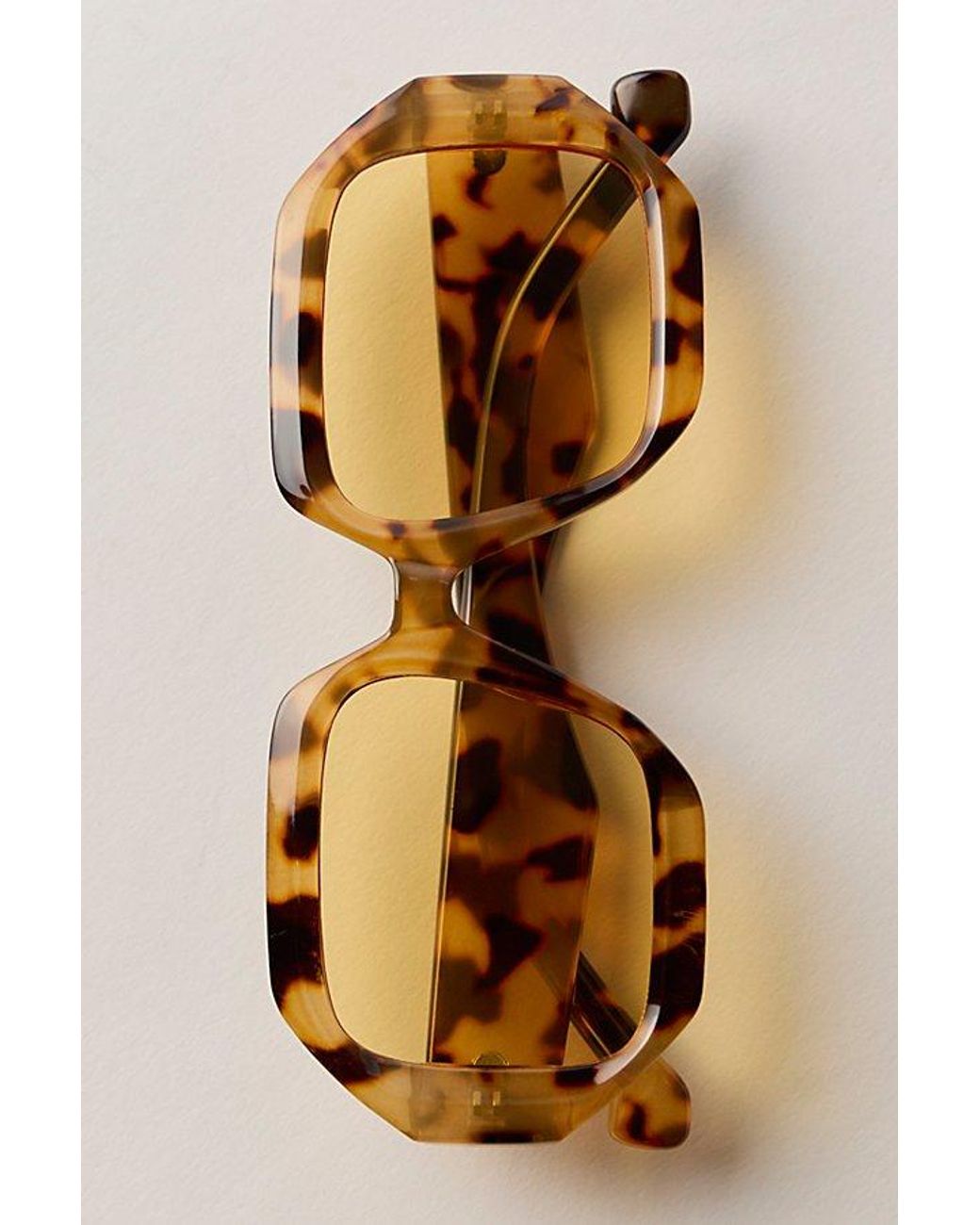 Free People Metallic Corra Square Sunglasses