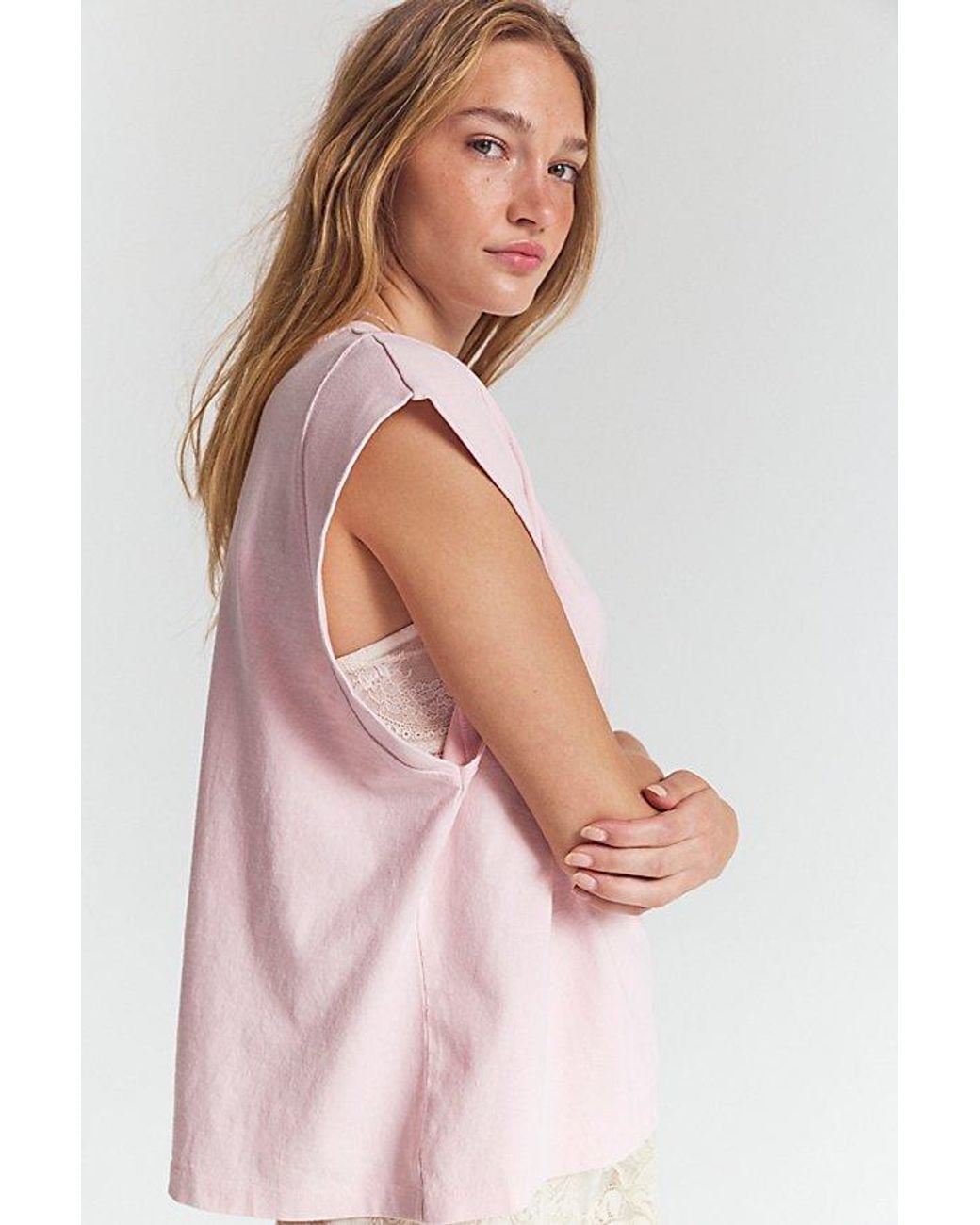 Free People Multicolor Atlas Muscle Tee