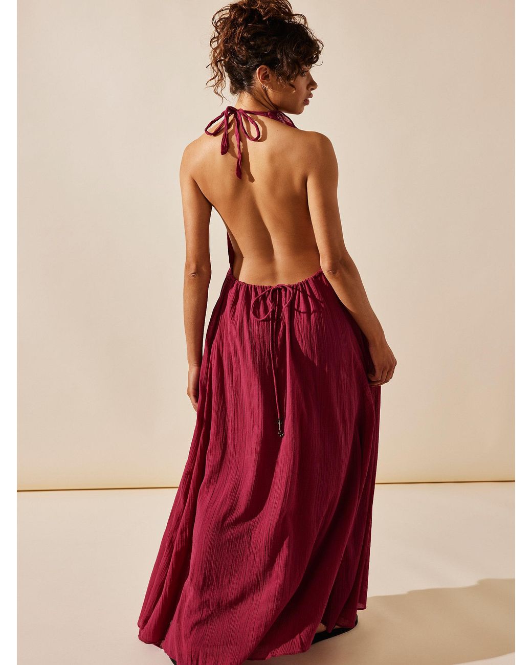 navy blue dress for baby girl Free People Conchita Low-back Maxi in Red