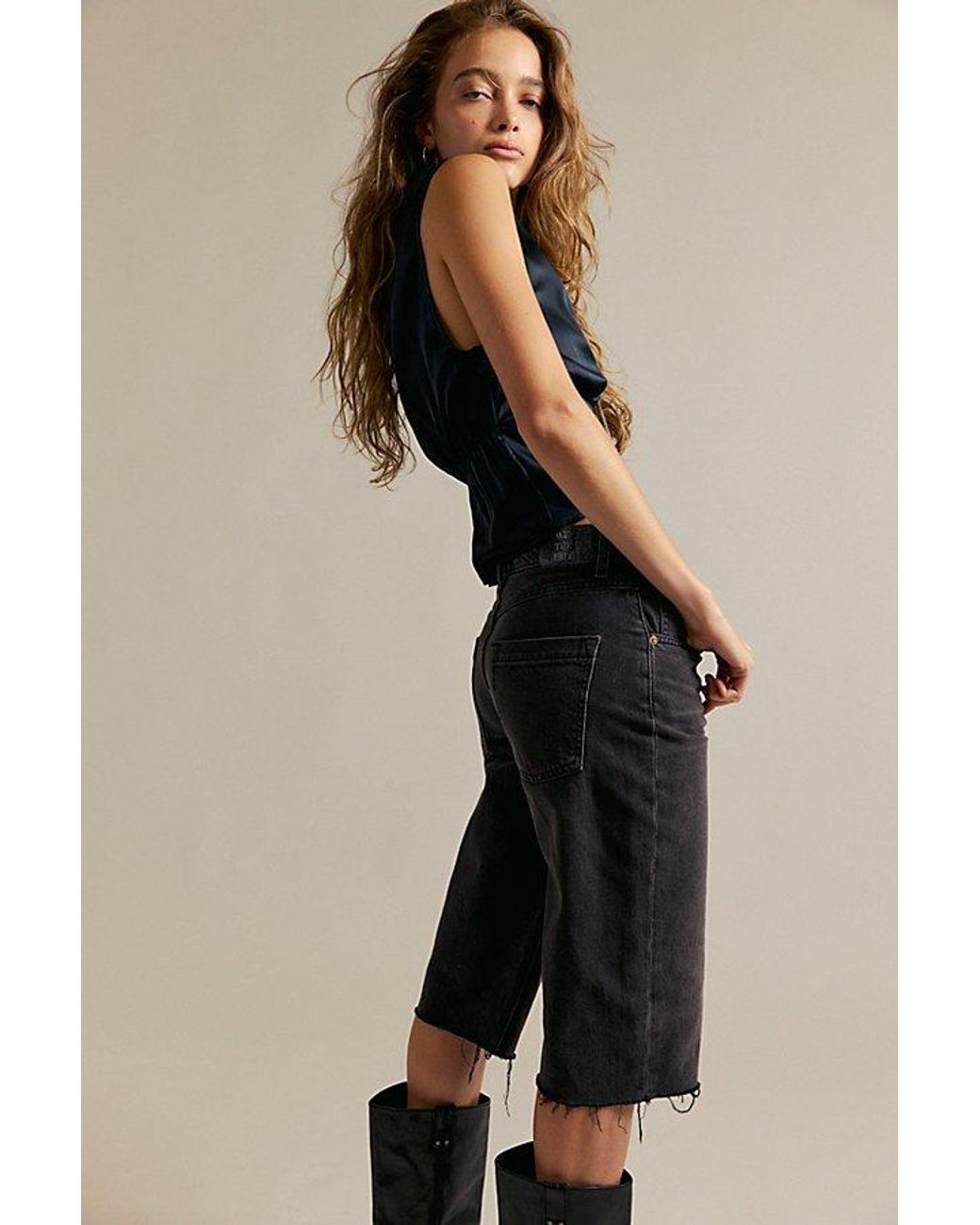 Free People We The Free Jam Session Relaxed Capri Jeans in