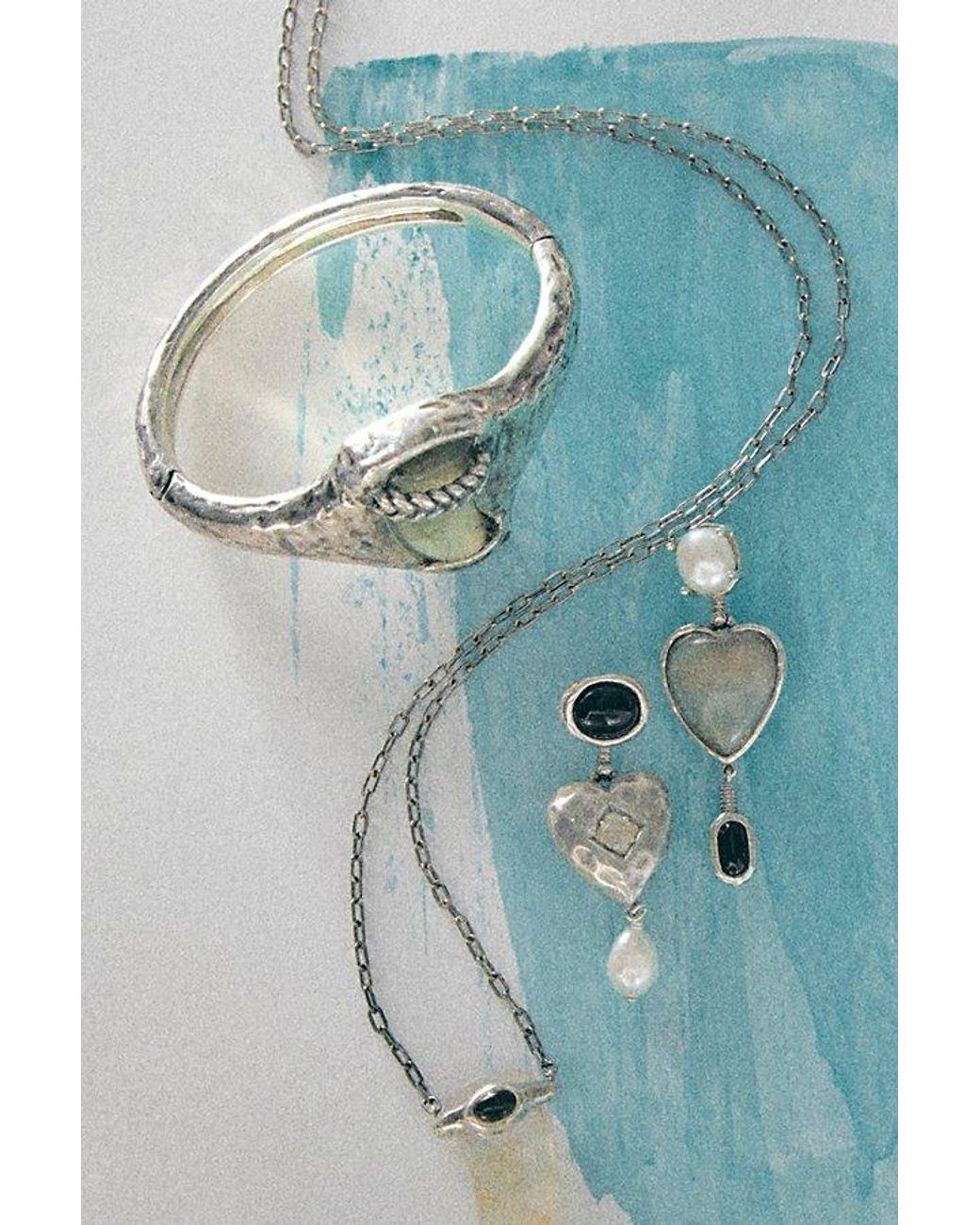 Pamela Love Gray X Free People Quartz Aris Pendant Necklace