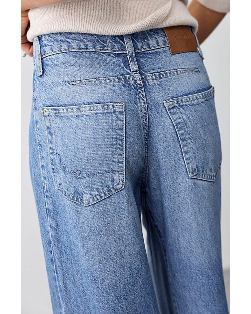 Free People Blue Haven Twisted Wide-Leg Jeans