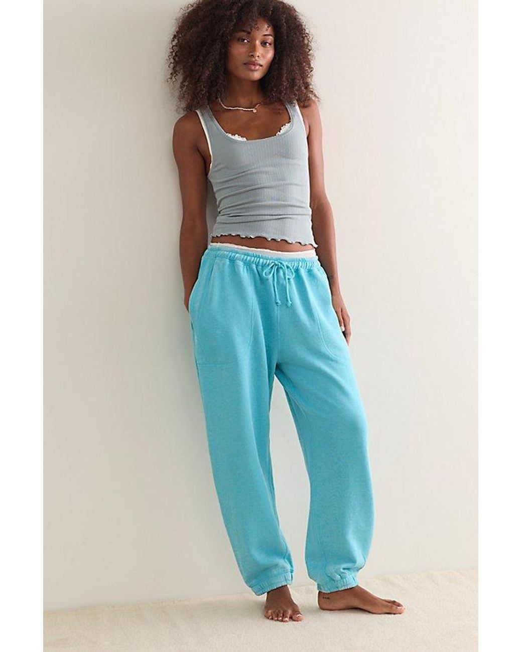Intimately By Free People Blue Slow It Down Joggers By