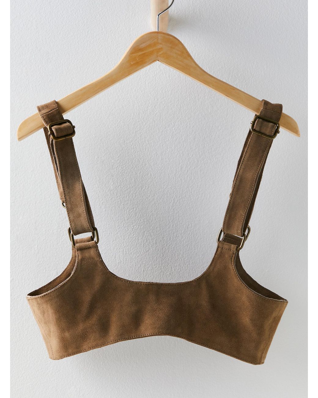 Free People Collection Beacon Corset Harness Gray Suede Leather Silver Hardware FREE PEOPLE FP Collection - Beacon Corset Harness | endource main image 2