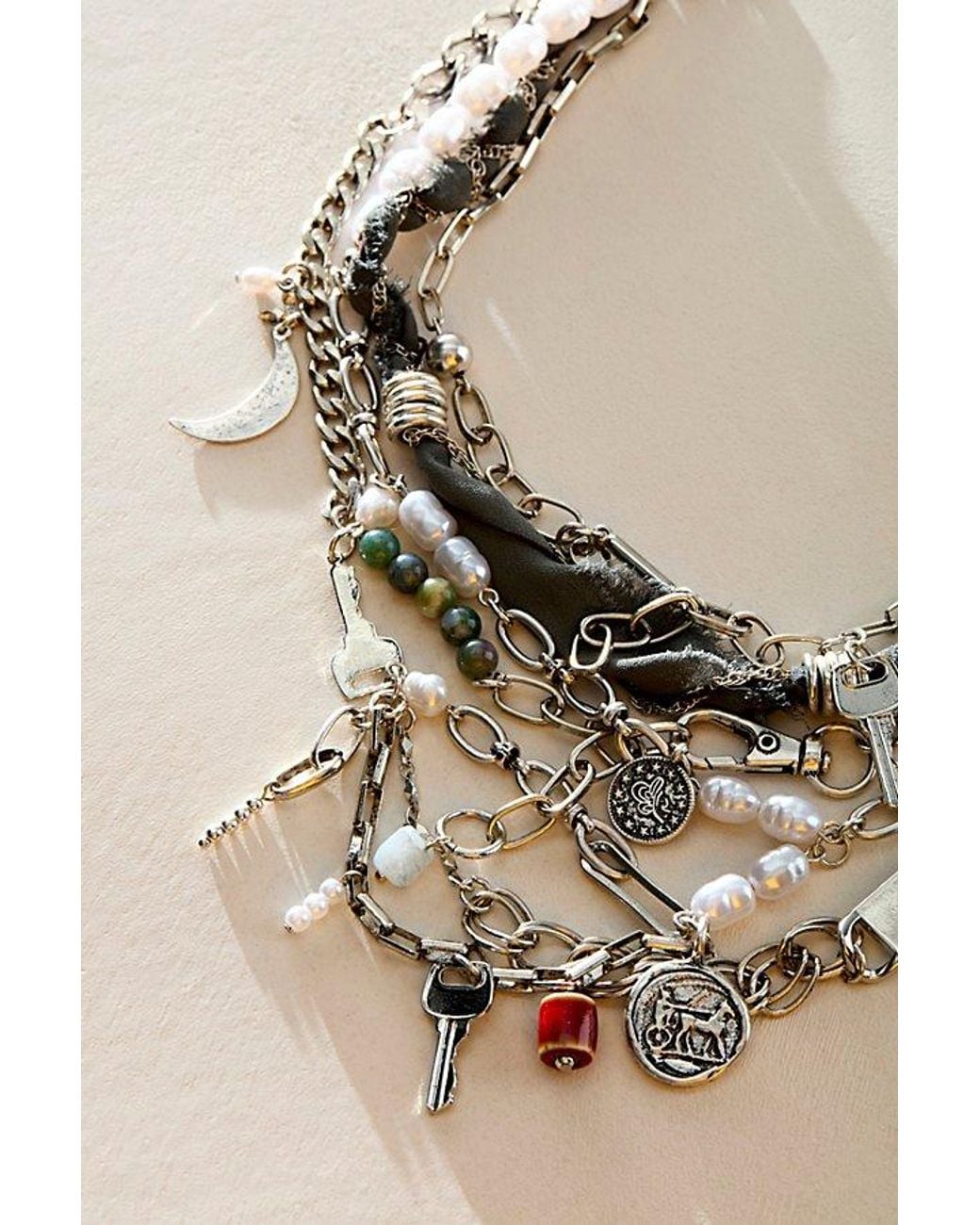 Free People Blue Risktaker Choker