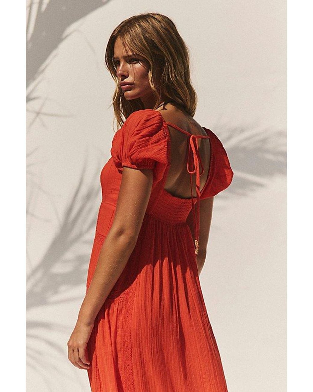 free-est Red Aura Maxi Dress By