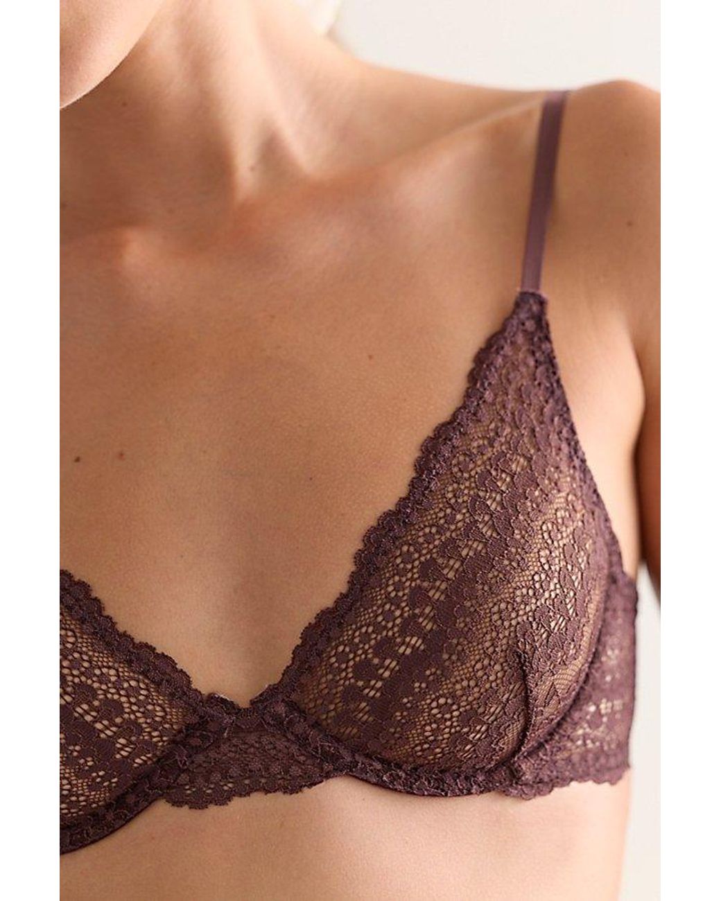 Intimately By Free People Brown This Or That Plunge Underwire Bra By