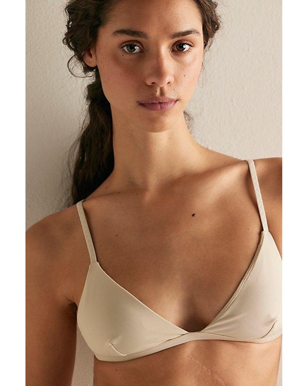 Intimately By Free People Brown Charlie Microfiber Triangle Bralette By