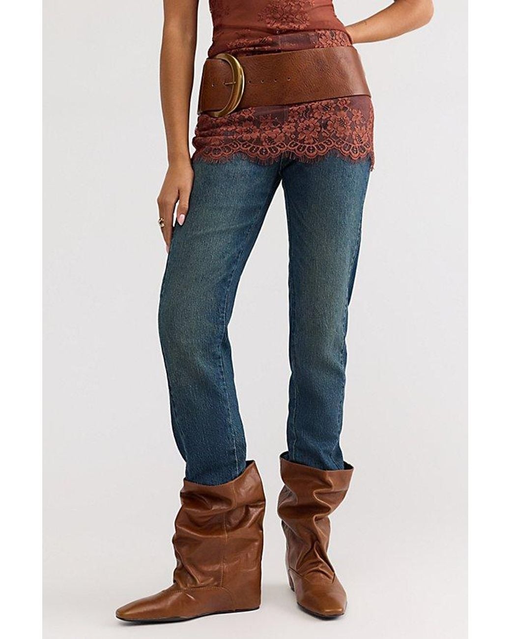 Paloma Barceló Blue Veronica Slouch Boots Shoe By