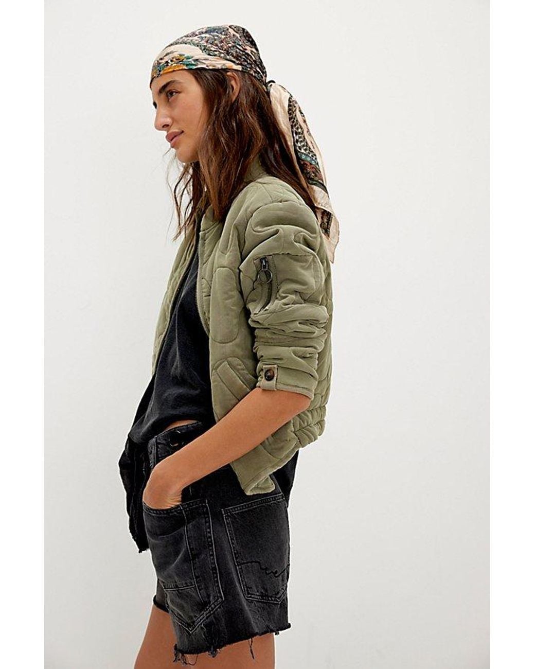 Free People Green Aura Liner Jacket At In Adventurer, Size: Xs