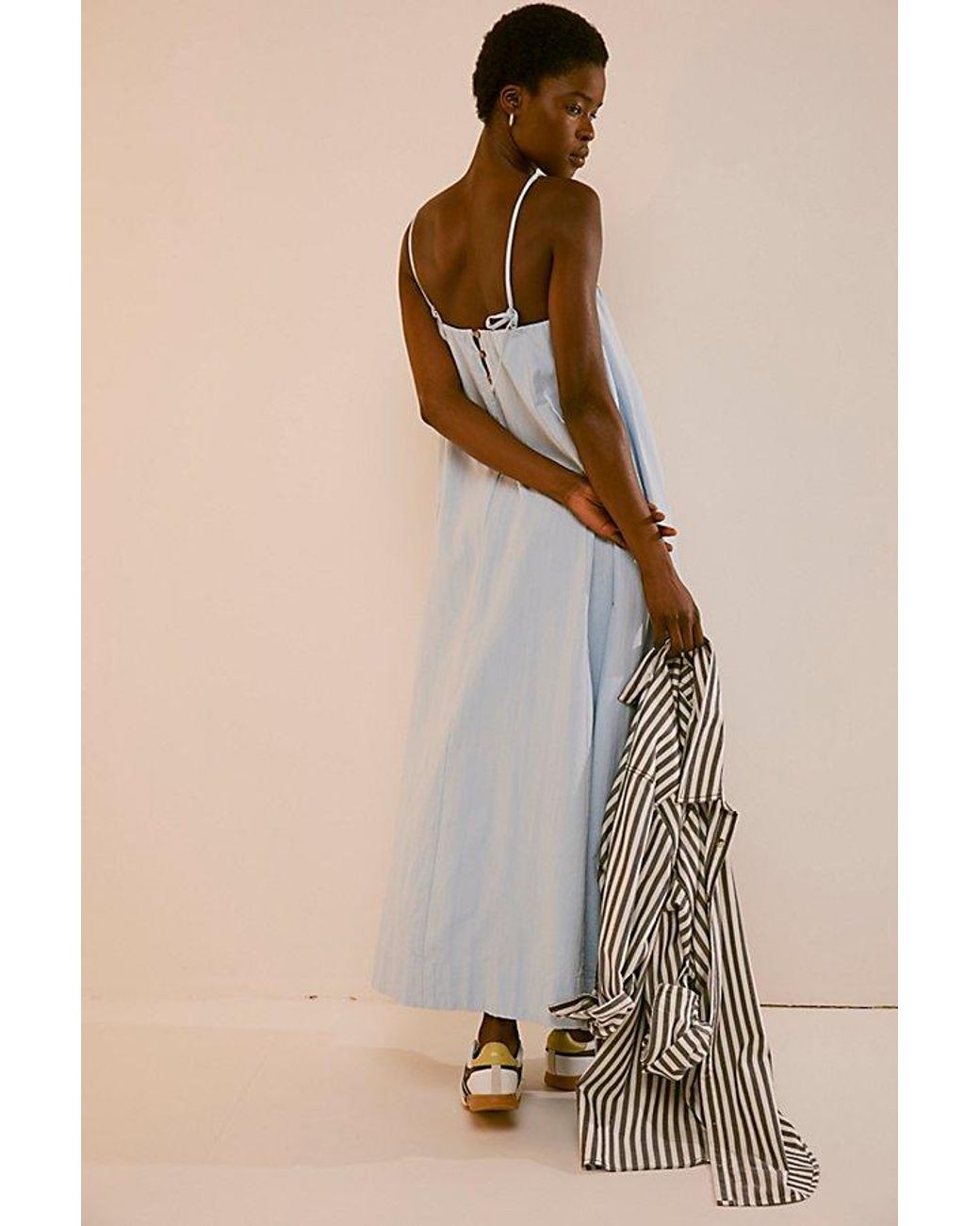 Free People All For Sun Maxi in Blue | Lyst