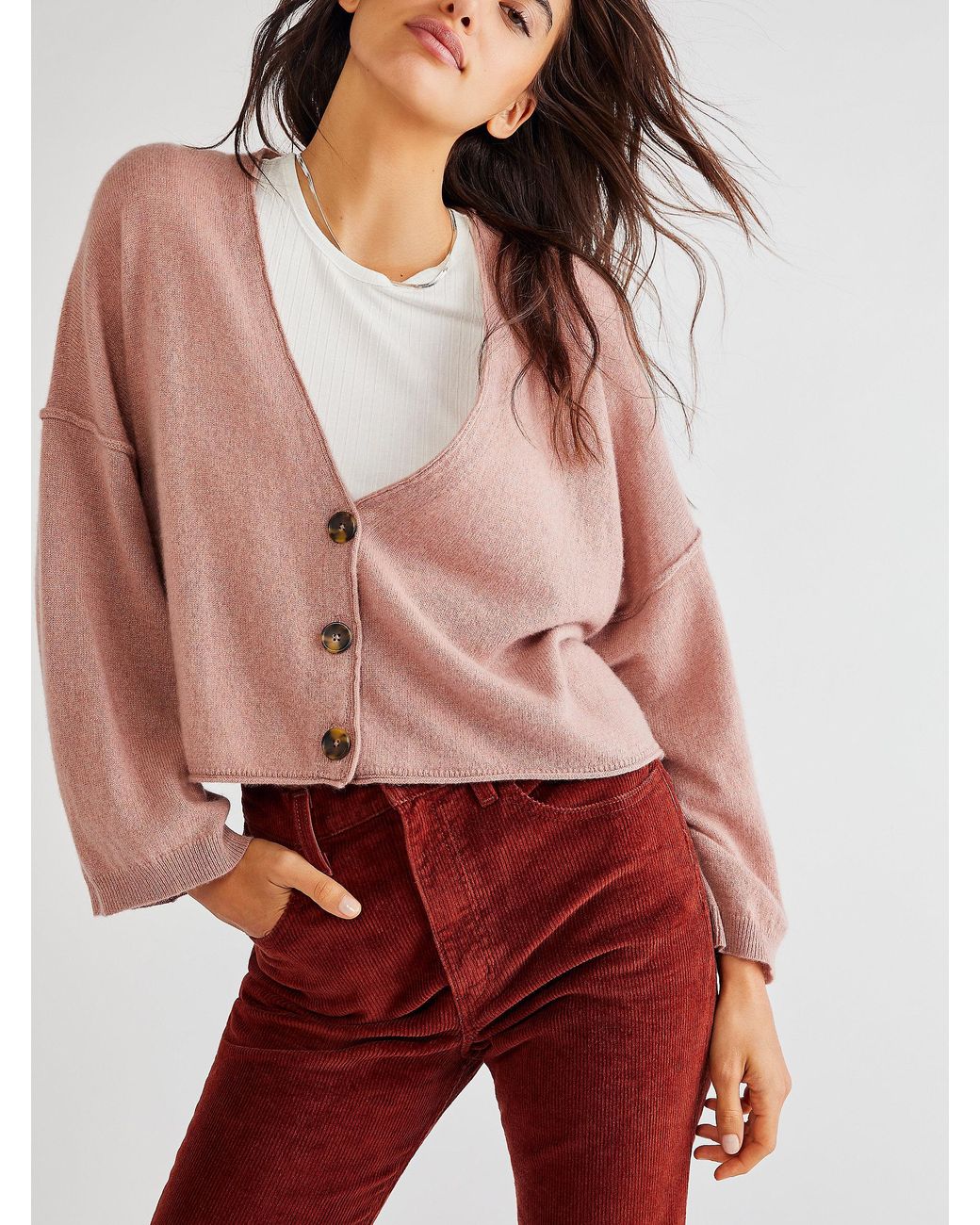Free people top everyday cashmere cardi