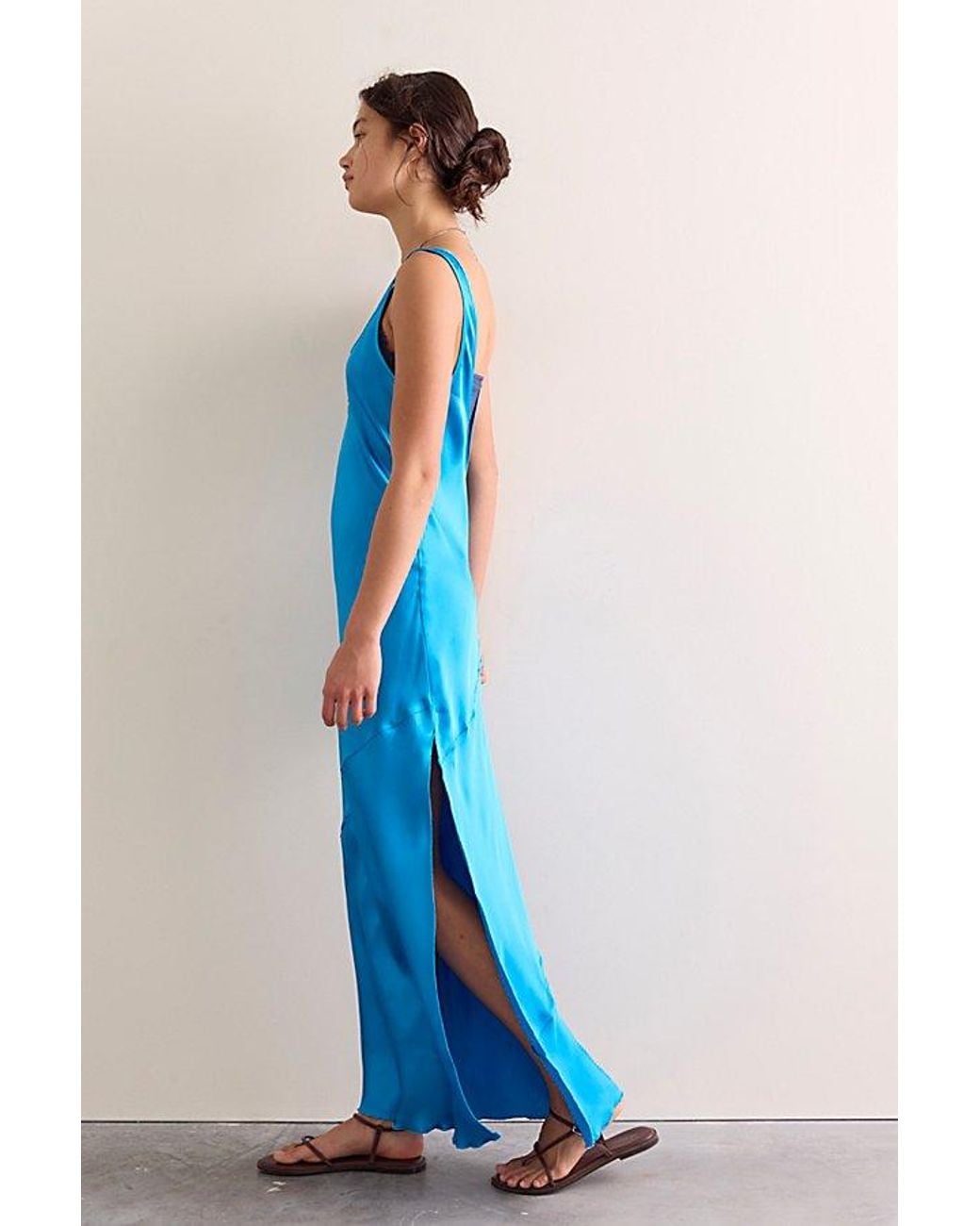 Intimately By Free People Blue Simply The Best Maxi Slip Dress By