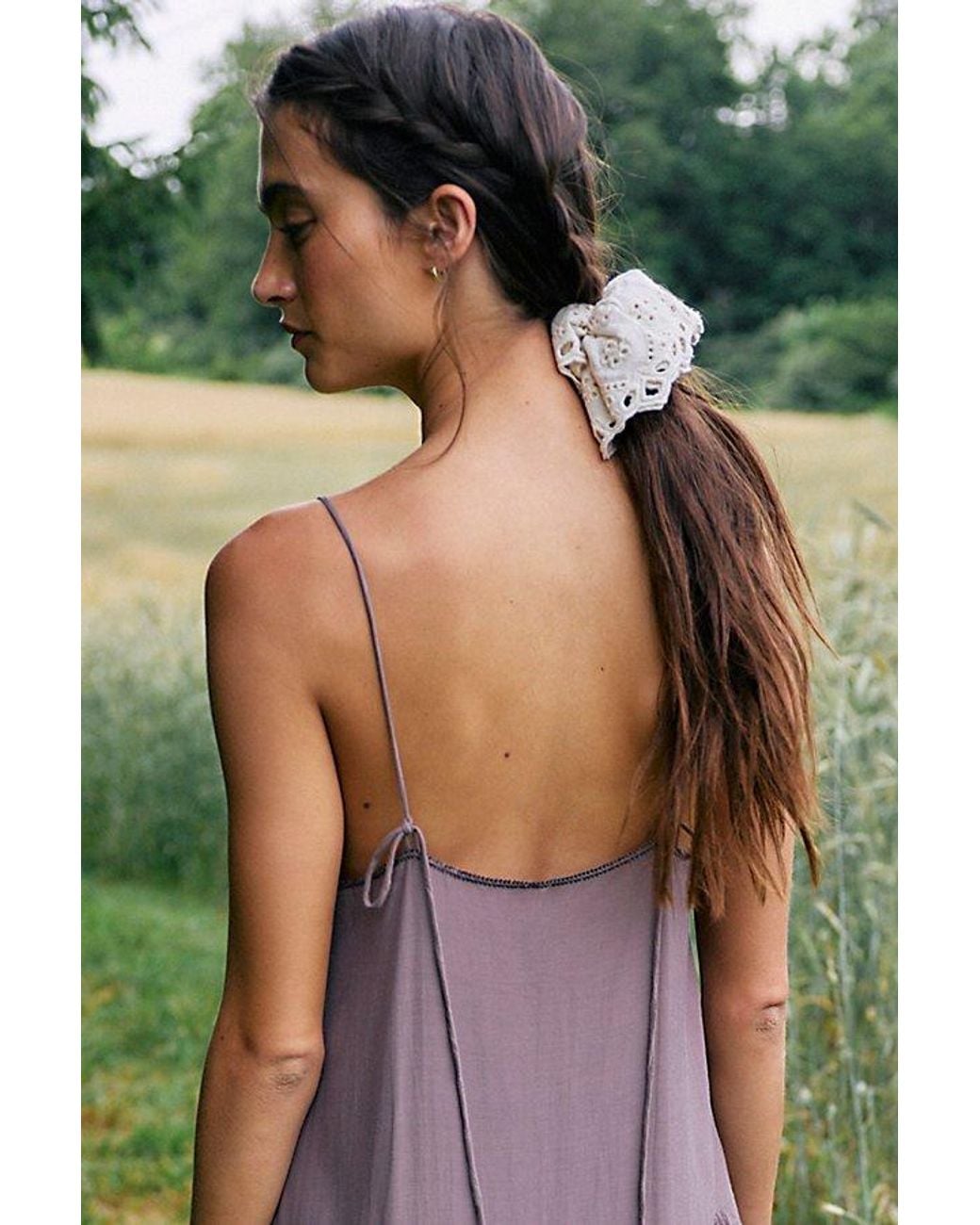 Free People Brown Rosalie Scrunchie