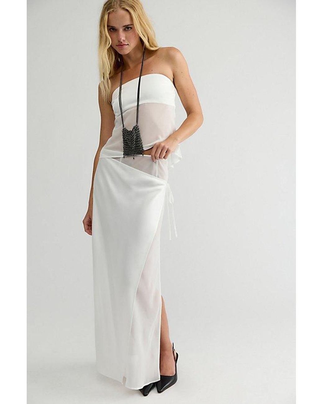 Ownley White Ricky Maxi Skirt Set