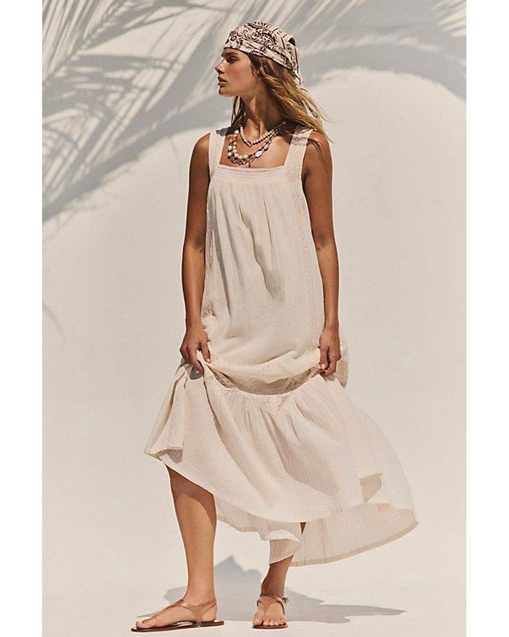 free-est Natural Avaline Maxi Dress By