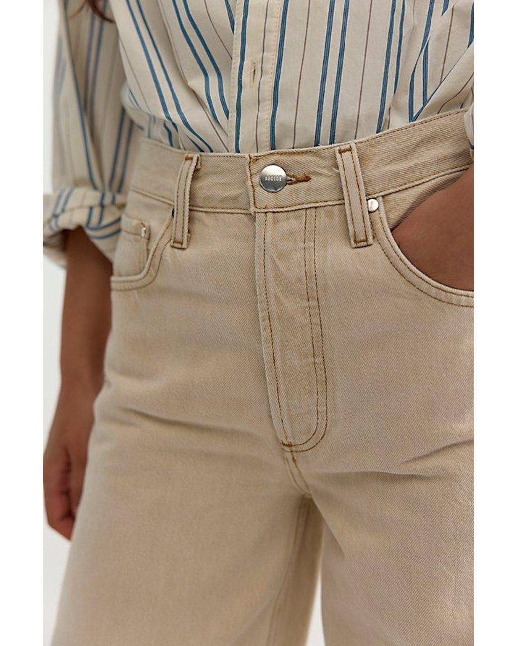 Agolde Natural Long Arc Jeans