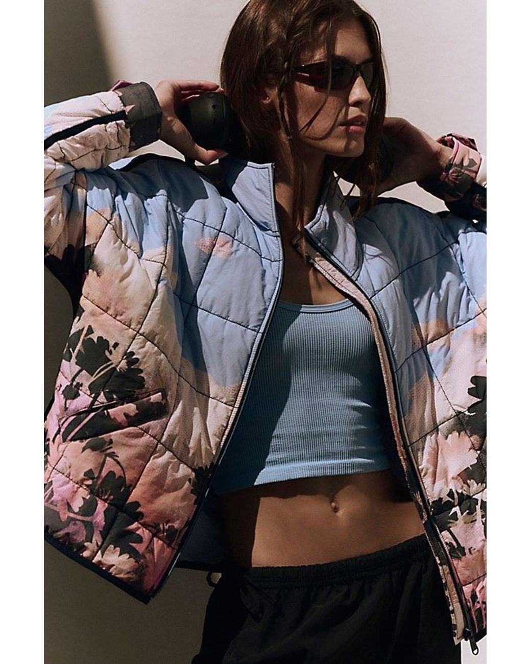 Fp Movement Multicolor Pippa Printed Packable Puffer Jacket