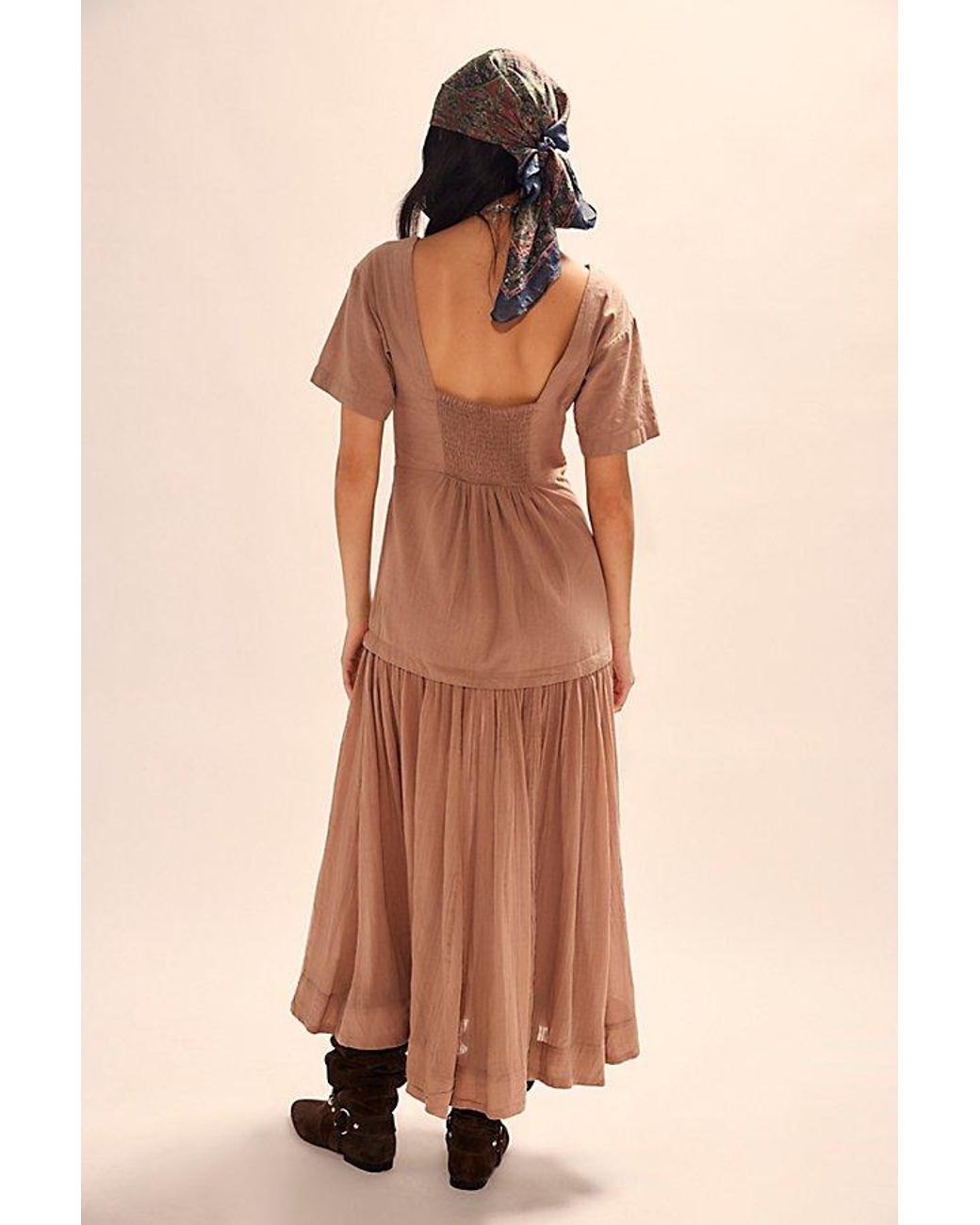 free-est Natural Marcella Midi Dress By