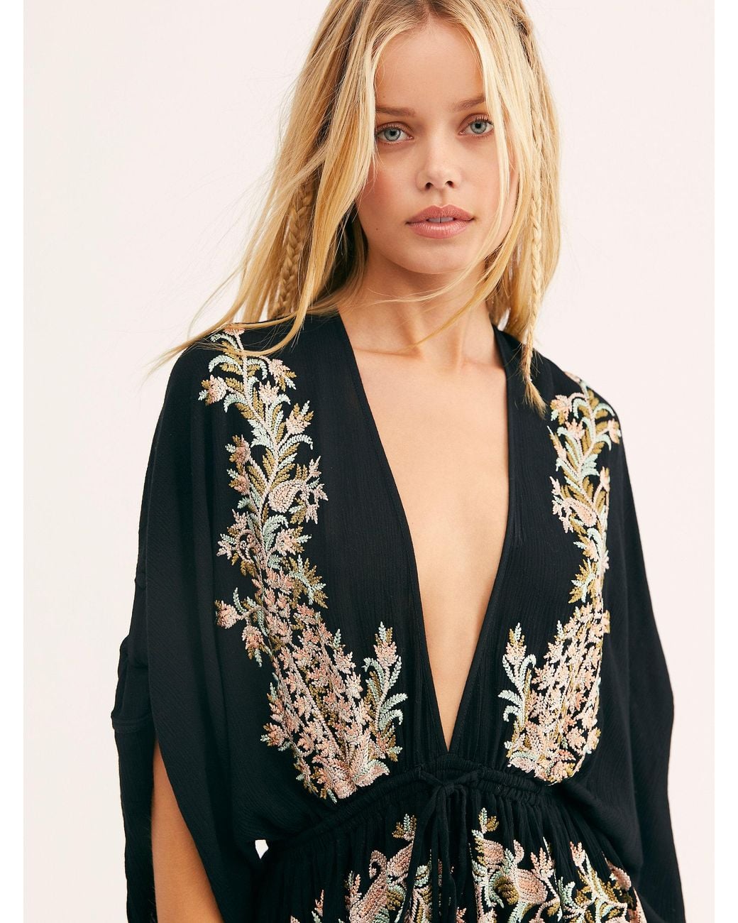 free people pretty pineapple embroidered dress Free People Pretty Pineapple Embroidered
