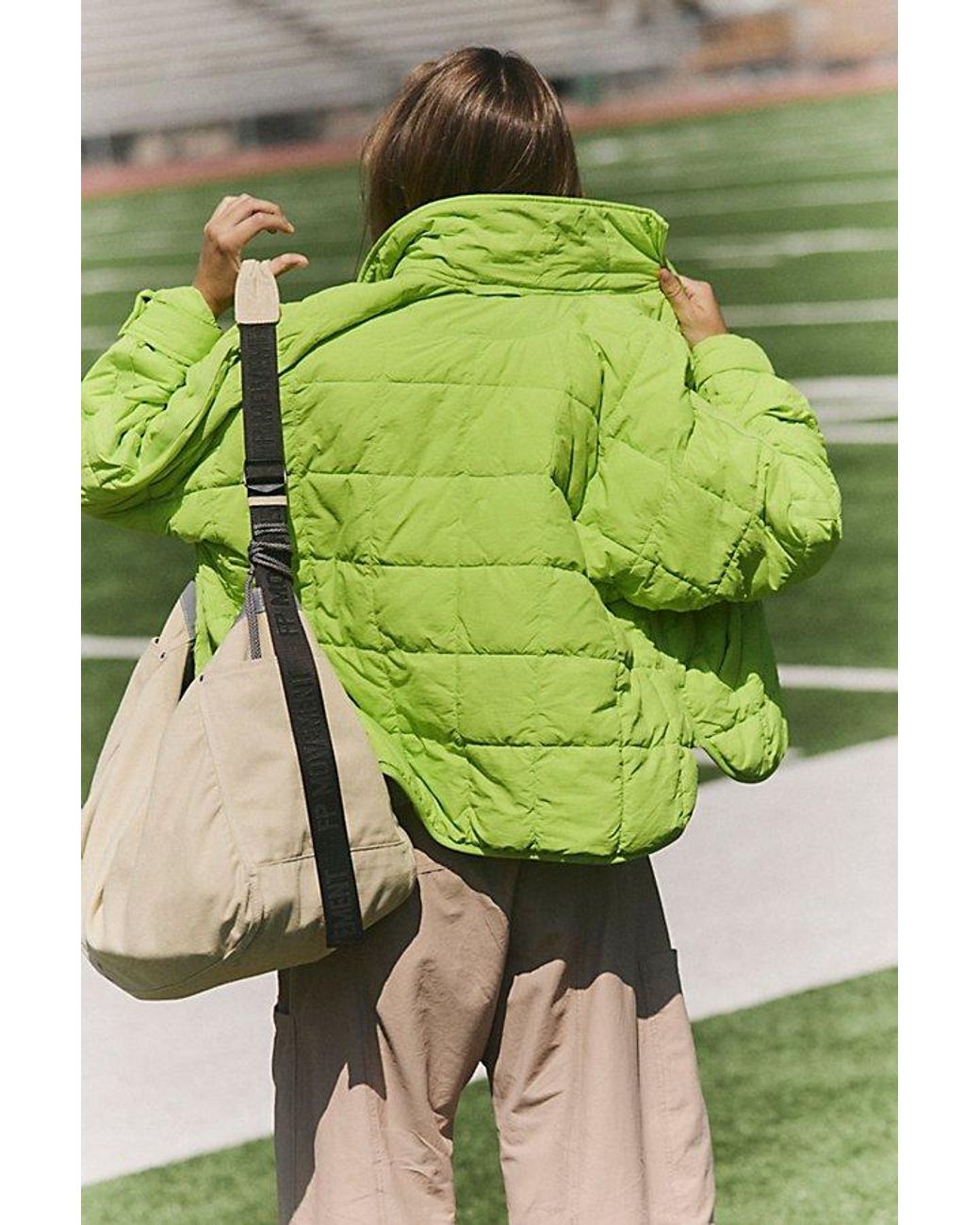 Fp Movement Green Pippa Packable Puffer Jacket