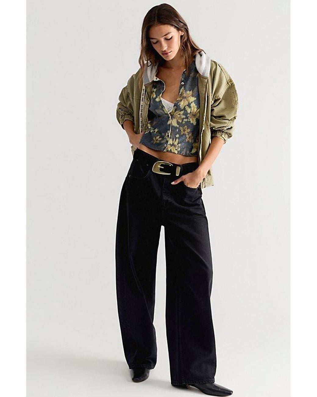 Free People Gray Willow Printed Cardi
